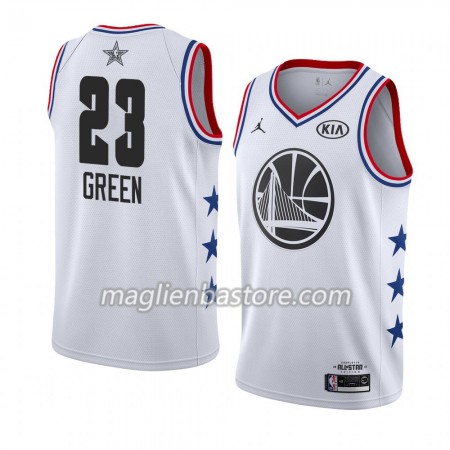 Maglia Golden State Warriors Draymond Green 23 2019 All-Star Jordan Brand Bianco Swingman - Uomo